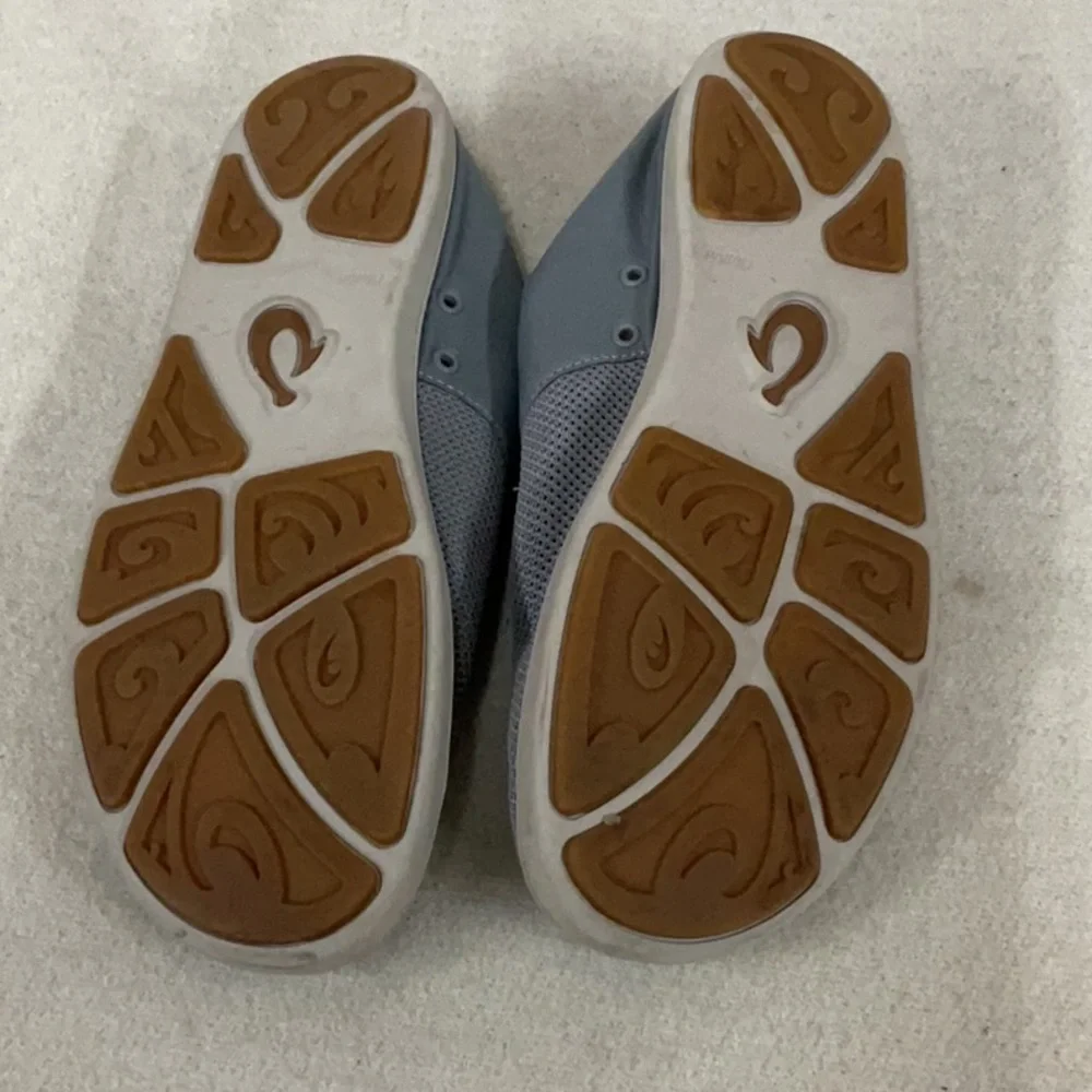 Blue olukai slide on shoe